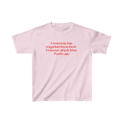 'I WANNA BE MYSTERIOUS' BABY TEE