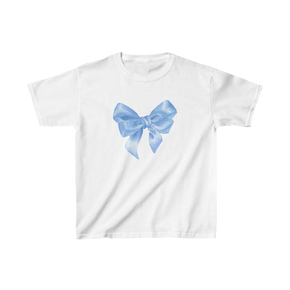 'Blue Bow' Baby Tee