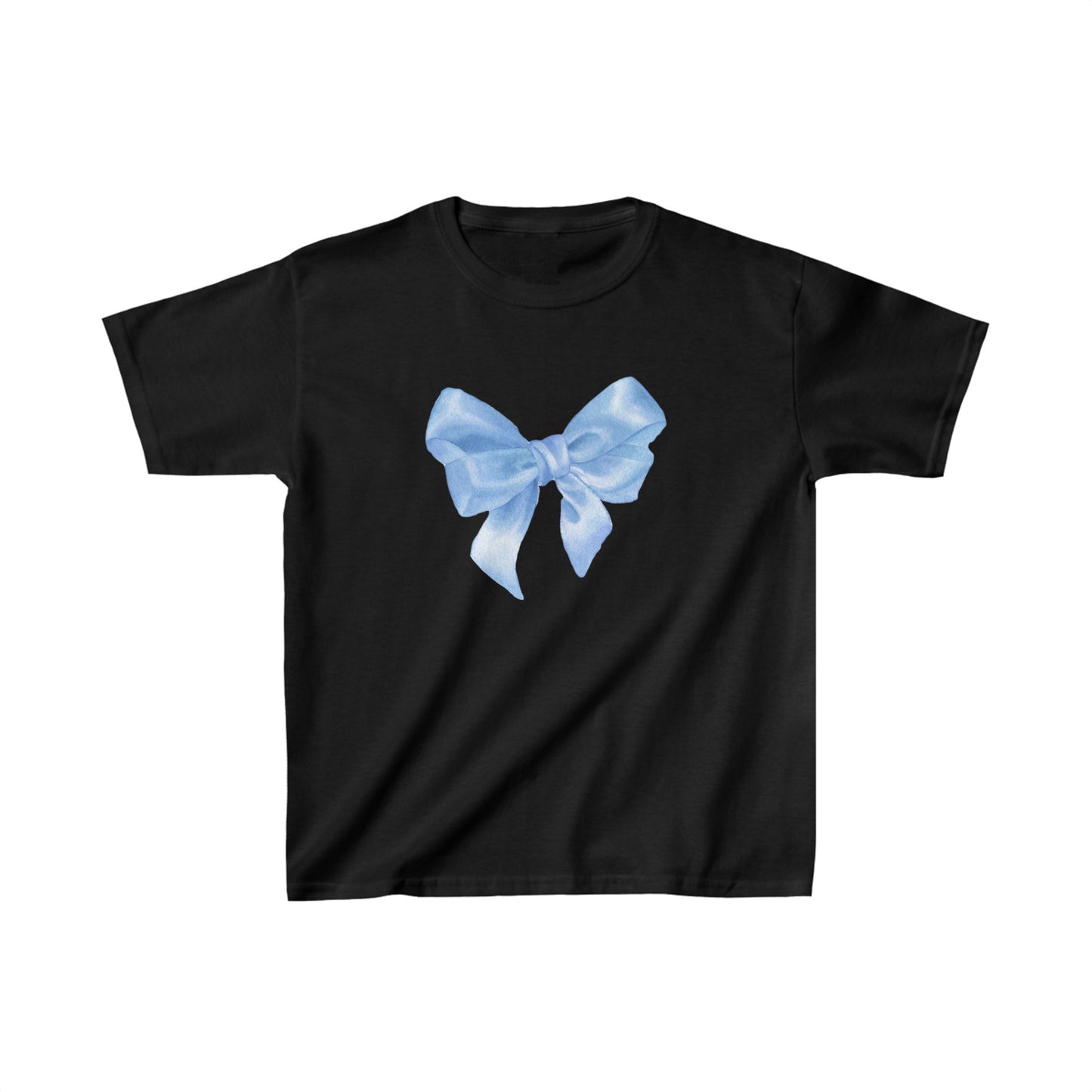 'Blue Bow' Baby Tee