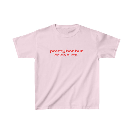 'PRETTY HOT BUT CRIES A LOT' BABY TEE