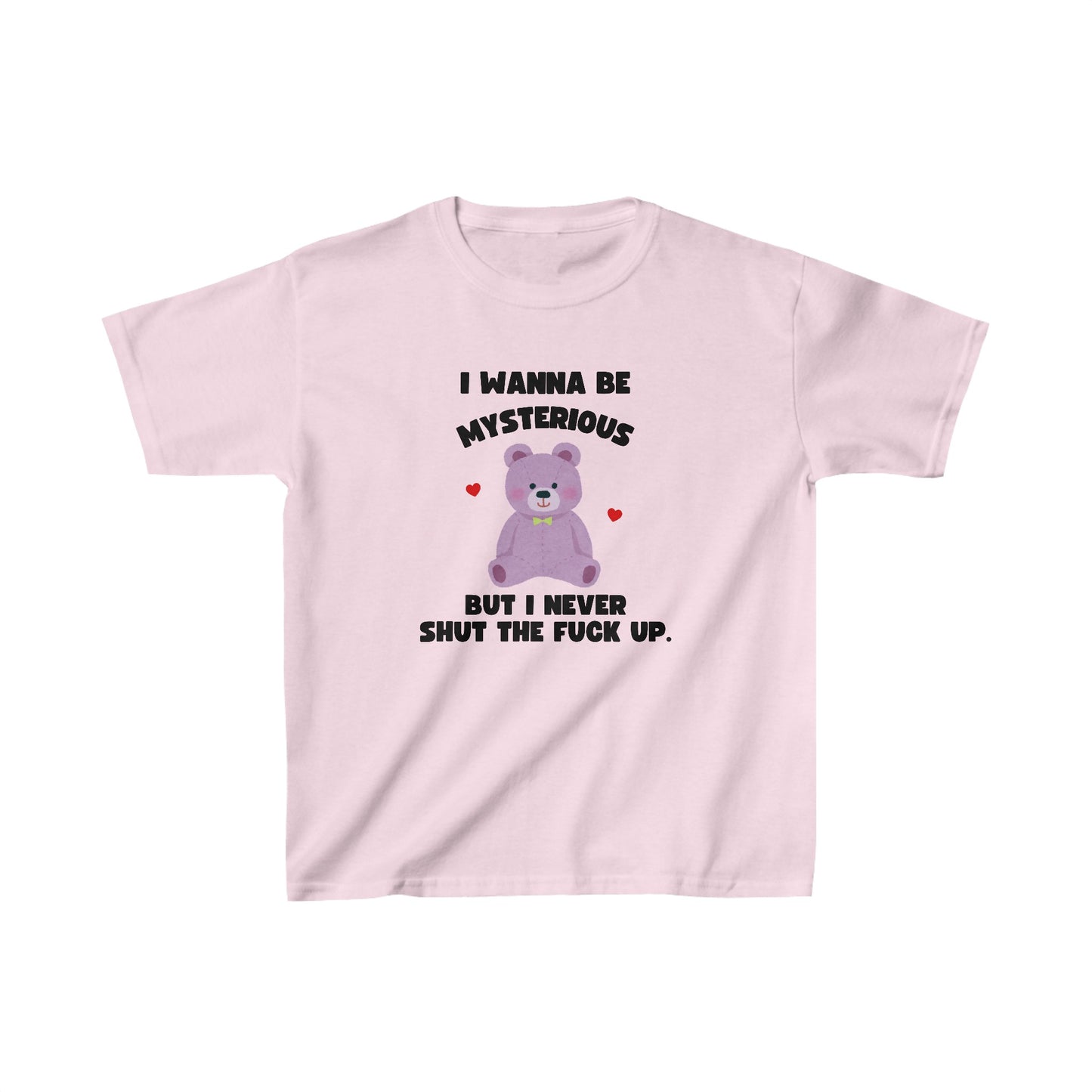 'I WANNA BE MYSTERIOUS' Bear Baby tee