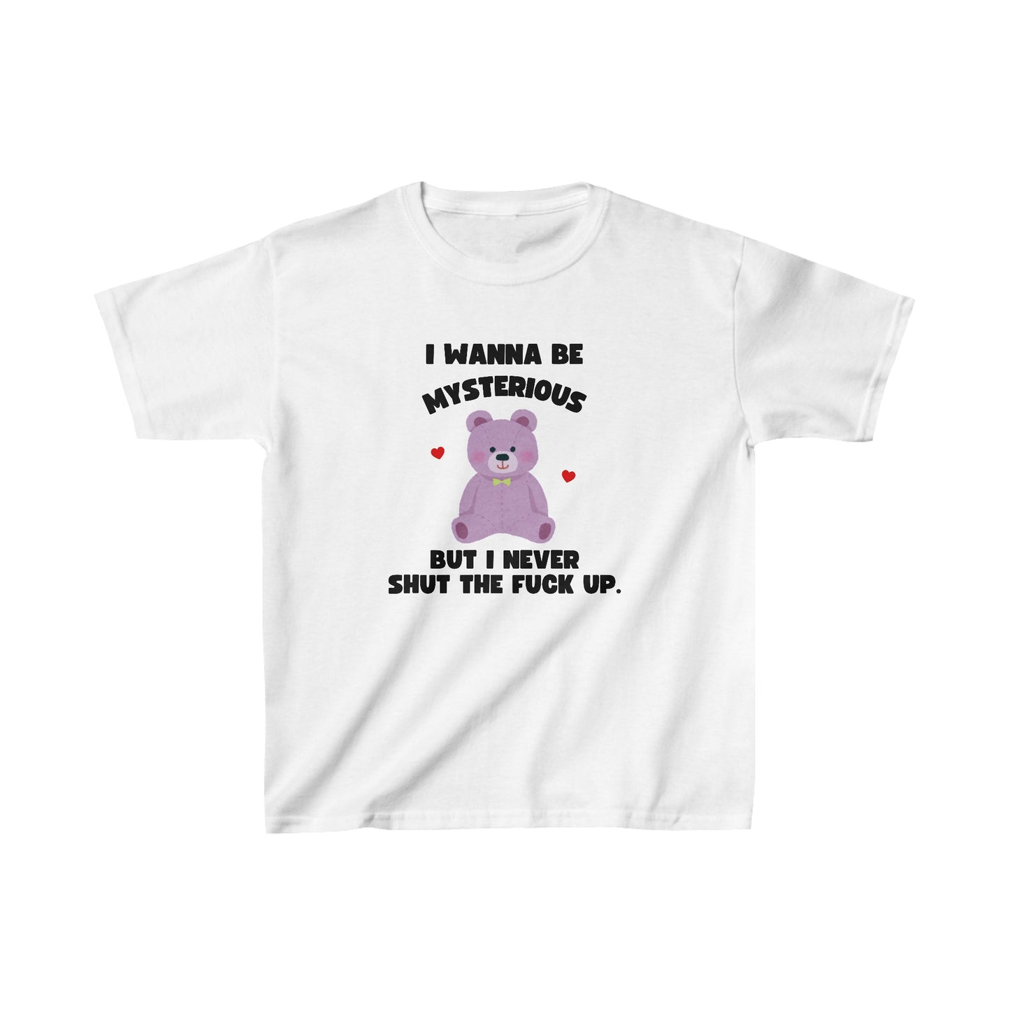 'I WANNA BE MYSTERIOUS' Bear Baby tee