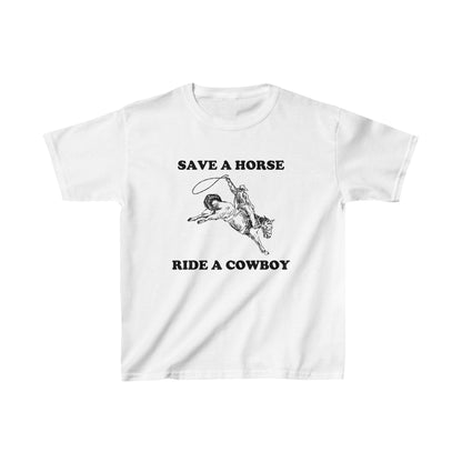 'SAVE A HORSE RIDE A COWBOY' BABY TEE