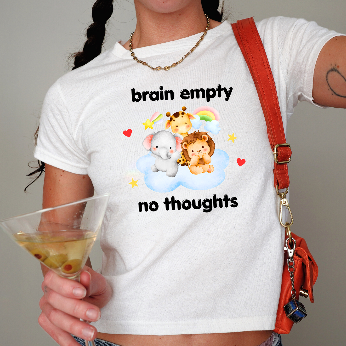 'BRAIN EMPY, NO THOUGHTS' BABY TEE